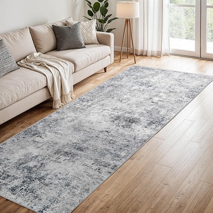 3x8 Washable Kitchen Runner Rug – Abstract Non-Slip Mat - Image 2