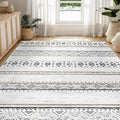 BESTSWEETIE 6x9 Area Rugs for Living Room Washable Moroccan Farmhouse Neutral by BESTSWEETIE