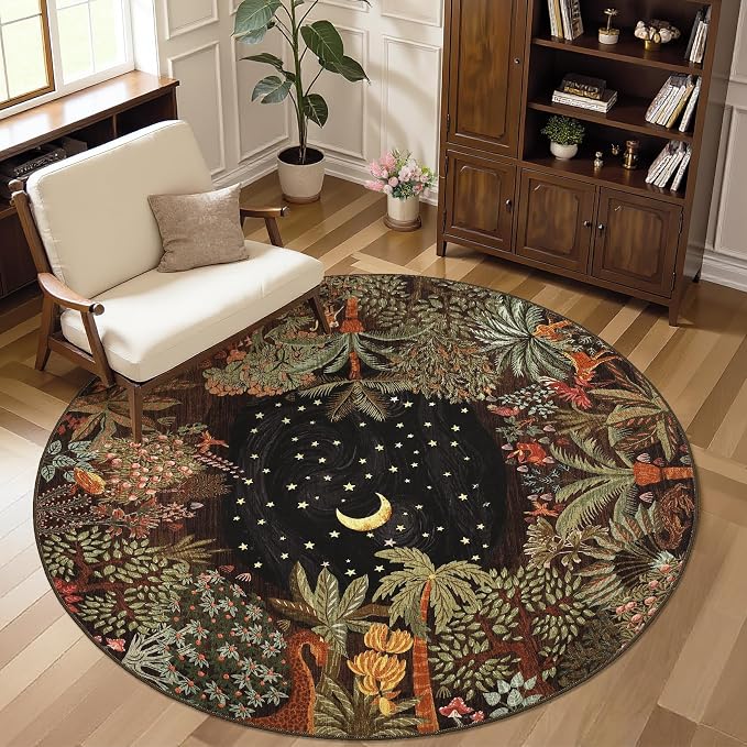 GarveeHome Round Area Rugs 4ft for Kids Room - Image 7