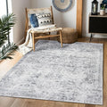 Area Rug 8×10, Large Vintage Boho Rug, Ultra-Soft Low Pile, Non Slip, Stain by DomitapisRug