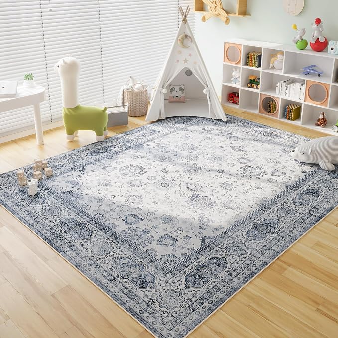 Rugcomf Living Room Rug 6x9 Rug Machine Washable Boho Area Rug Non Slip Soft - Image 4