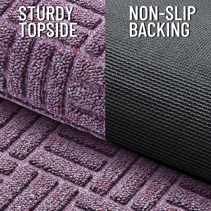 OLANLY Front Door Mat Outside Entrance 71x47, Heavy Duty Sturdy Natural Rubber - Image 3