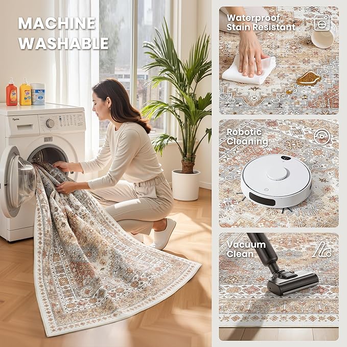 zesthome Washable Runner Rug 2.5x16 - Image 4