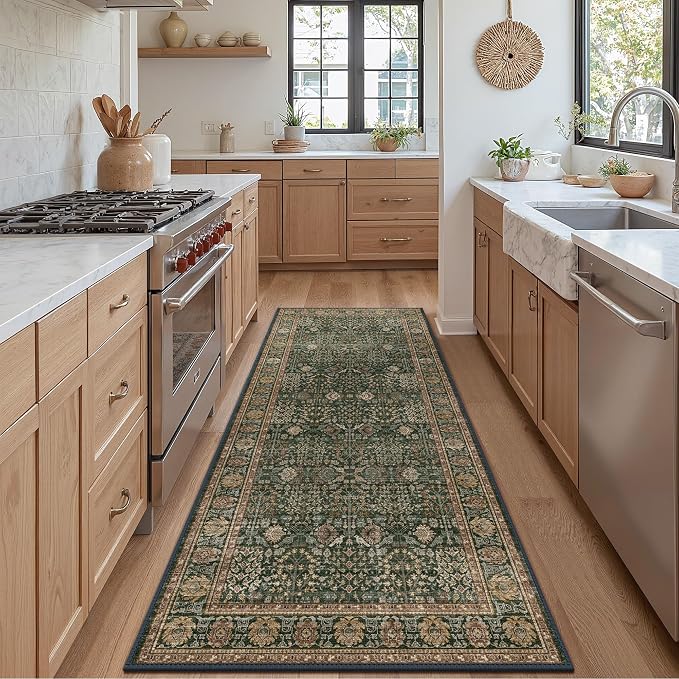 Bavni 2'6''x6 Rug Runners for Hallways, Washable Runner Rug Non Slip, Vintage by BAVNI