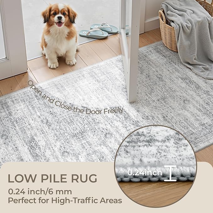 3x14 Washable Runner Rug for Hallway, Non-Slip Long Hallway Runner for Entryway - Image 6