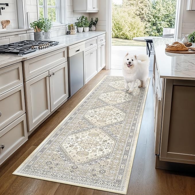 Carpet Runners for Hallway 12ft, Non-Slip Long Bathroom Rugs Runner for Kitchen - Image 9