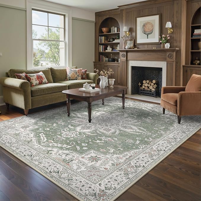 GENIMO 8X10 Washable Vintage Area Rugs - Image 2