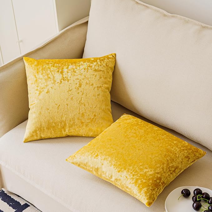 NiNi ALL Decorative Throw Pillow Covers Pack of 2, Velvet Throw Pillow Cases - Image 2
