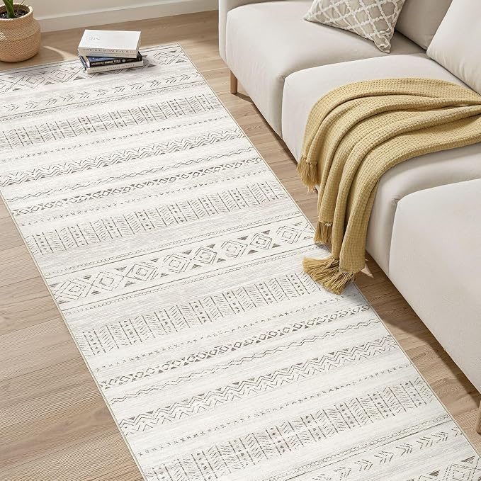 cotiled Hallway 3x12 Runner Rugs: Washable Boho Rugs - Image 6
