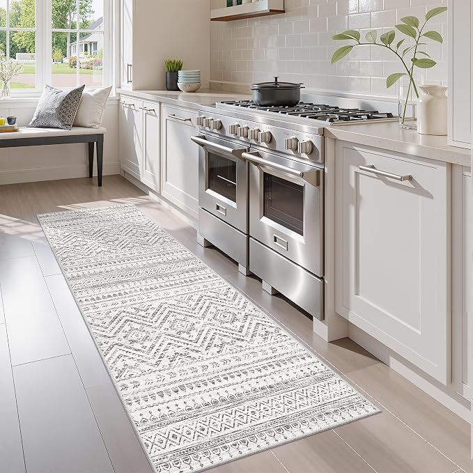 Miukiki 2x5 Hallway Runner Rug Moroccan Washable Kitchen Rug Non Slip Indoor - Image 8