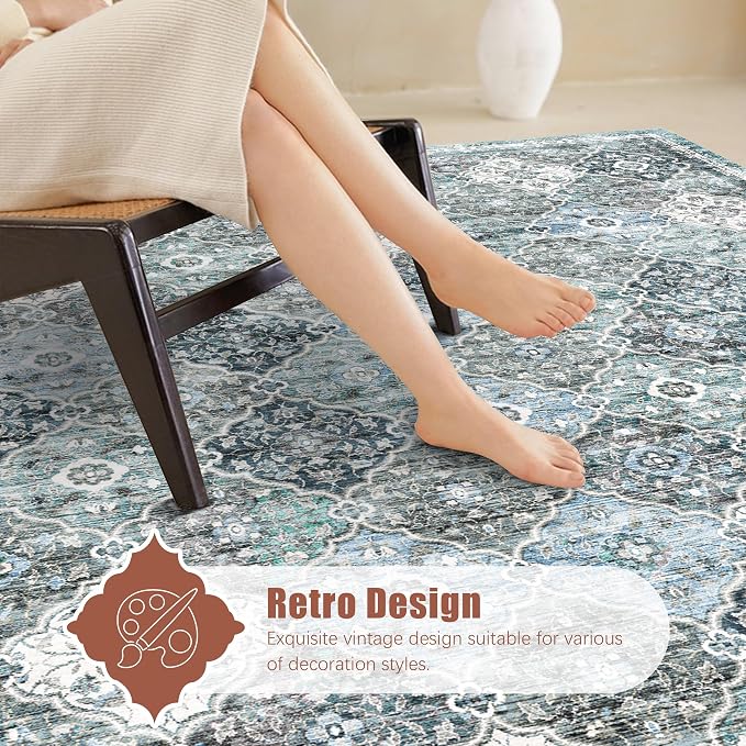 YARNSCAPE 3' x 5 ' Washable Area Rug - Image 4