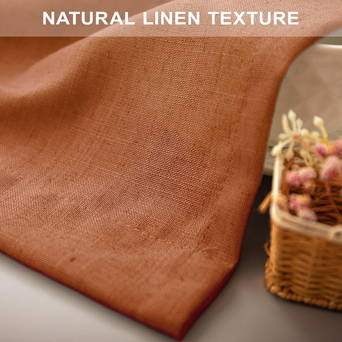 Burnt Orange Curtains 90 Inches Long - Image 7