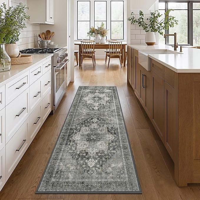 GENIMO 2x5 Runner Rugs for Hallway, Machine Washable Non Slip Vintage Rugs - Image 2