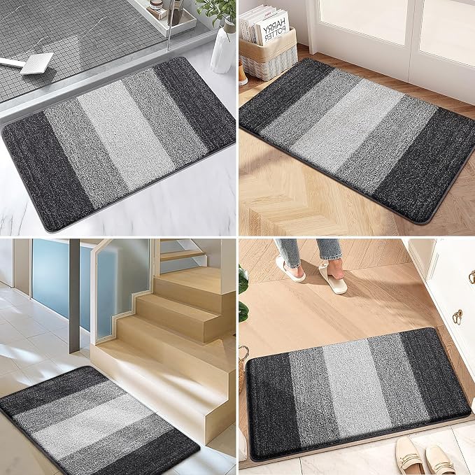Kitinjoy Indoor Outdoor Door Mat, 47x24 Non-Slip Absorbent Dirt Trapper - Image 6
