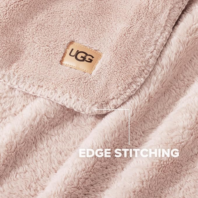 UGG Whitecap Full/Queen Blanket, Fleece Fluffy Blanket - Image 5