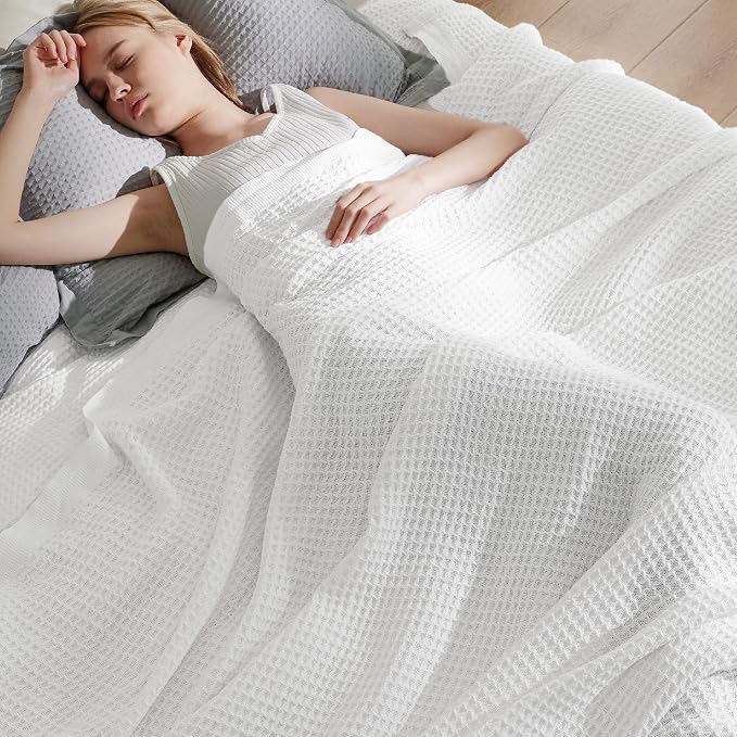 Bedsure Gentlesoft 100% Cotton Big Blanket Oversized King - Image 7