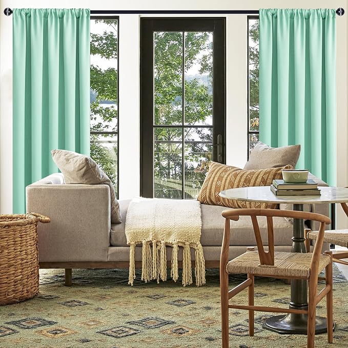 JIUZHEN Blackout Curtains for Bedroom– Thermal Insulated, Noise Reducing Room - Image 2
