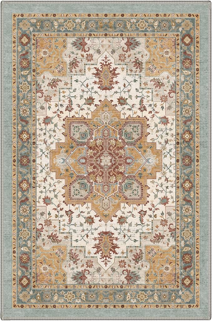 GENIMO 2x5 Runner Rugs for Hallway, Machine Washable Non Slip Vintage Rugs - Image 6
