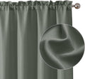Chyhomenyc Bennet Olive Green Curtains 54 Inch Length 2 Panels, Faux Linen by Chyhomenyc