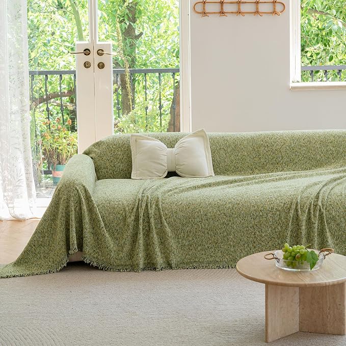 ROOMLIFE Green Sofa Cover, Couch Cover - Image 9
