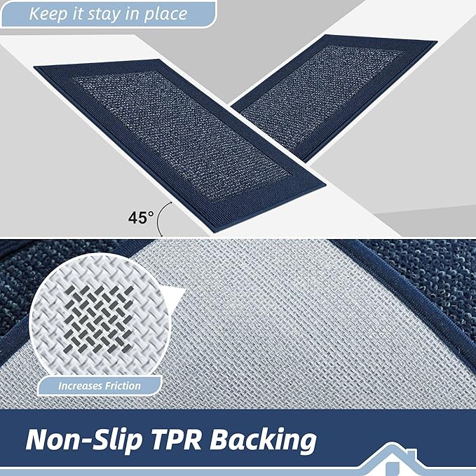 BEQHAUSE Indoor Door Mat 32" x 48", Dirt Trapper Door Mats Non-Slip Entryway - Image 4