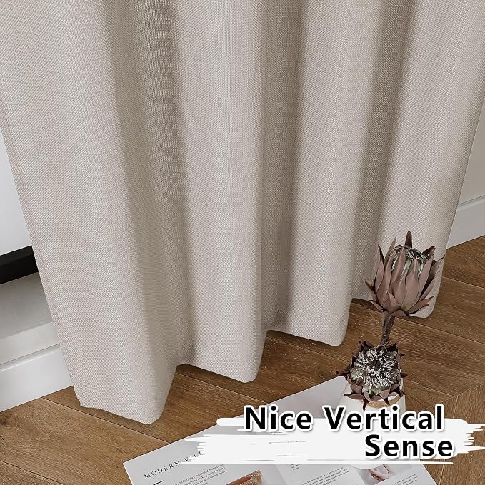 Gwine Valance Curtain, Light Filtering Faux Linen Textured Valance Kitchen - Image 7