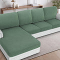 H.VERSAILTEX Sectional Couch Covers 4 Pieces Sofa Seat Cushion Covers L Shape by HVERSAILTEX
