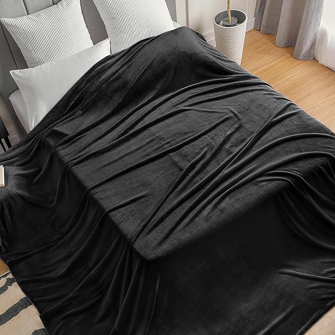BEDELITE Big Fleece Blanket 120" x 120", Super Soft Fluffy Fuzzy Oversized King - Image 2
