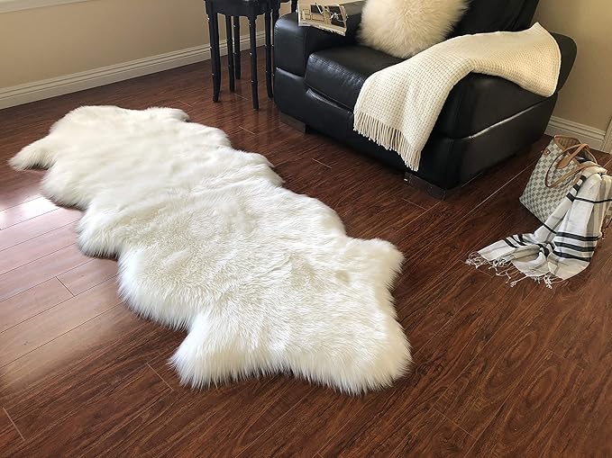 Free Shape Luxury Soft Fluffy Shag Area Rug Double 2'x6', 60x180cm by LAMBZYRUGS