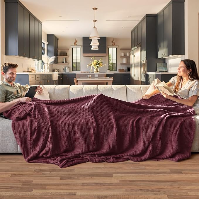 Bedsure Gentlesoft 100% Cotton Blanket Twin XL Size - Image 2
