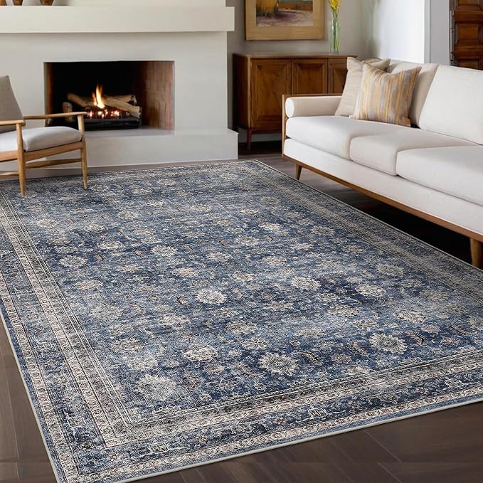 GarveeHome Washable Rugs 8x10 Soft Non Slip Vintage Area Rugs by GarveeHome
