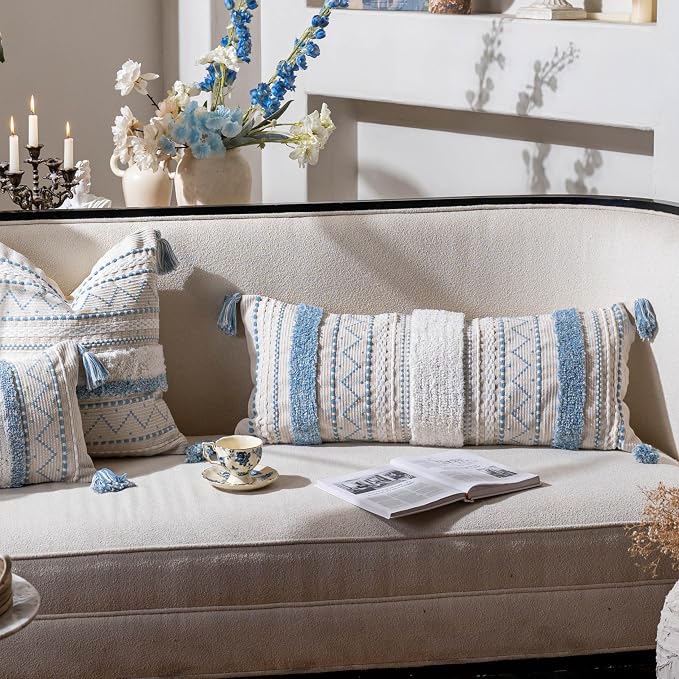 BlissBlush 14x36 Lumbar Pillow Cover - Image 3