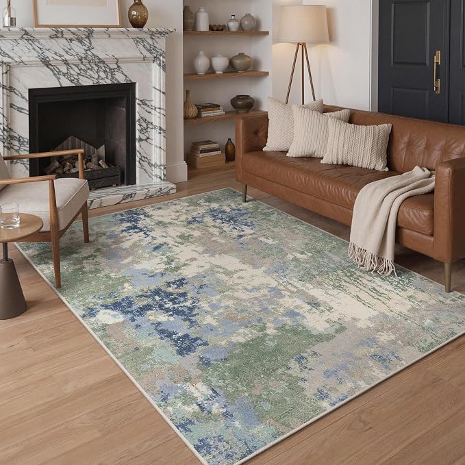 GENIMO 5X7 Washable Modern Area Rugs by GENIMO