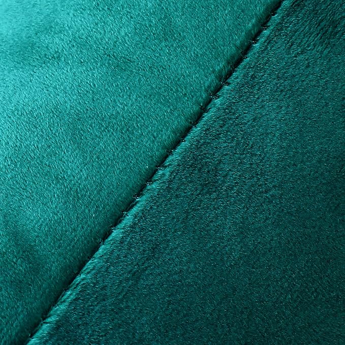 NiNi ALL Decorative Teal Throw Pillow Covers Pack of 2 Velvet 12x12 Inch Throw - Image 5