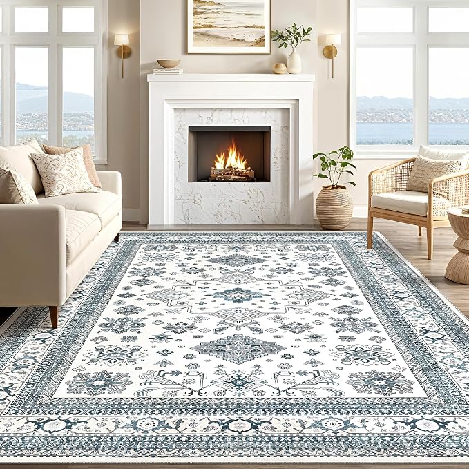 Vintage Living Room Area Rug 9x12 - Image 5