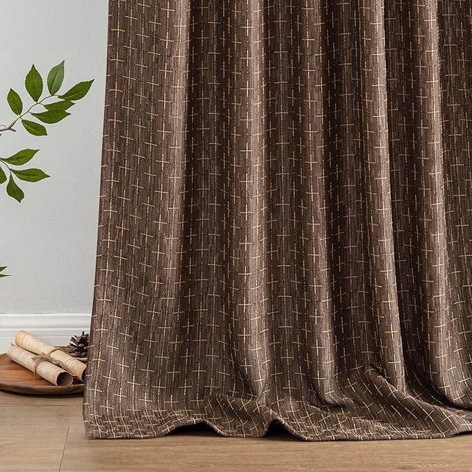 MIULEE Decorative Back Tab Linen Curtains - Image 6
