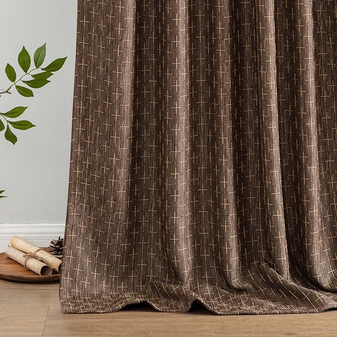 MIULEE Decorative Back Tab Linen Curtains - Image 6