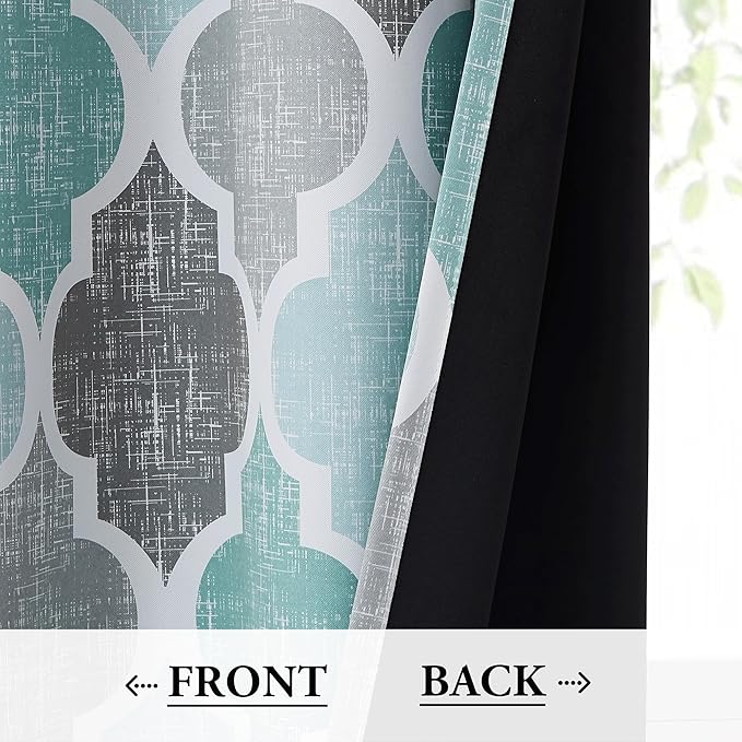 Beauoop 100% Blackout Curtains 72 Inches Long 2 Panels - Image 4