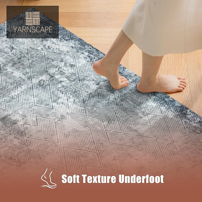 YARNSCAPE 4' x 6' Washable Area Rug - Image 4