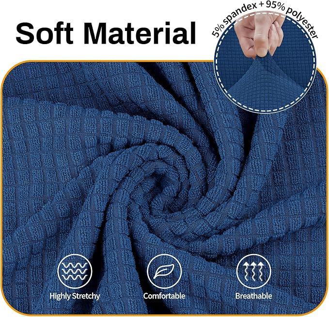 Asnomy Sofa Covers for 2 Cushion Couch Stretch loveseat Covers Slipcovers - Image 3