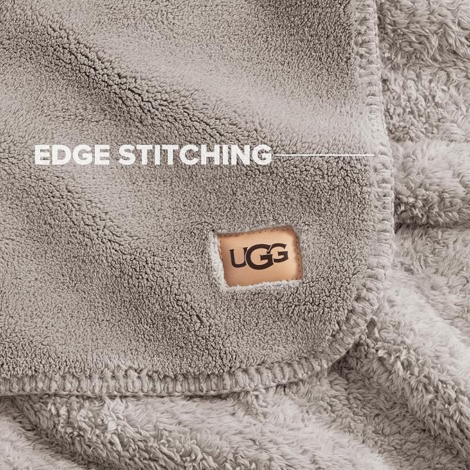 UGG Whitecap King Blanket for Bed, Fleece Cozy Soft Blanket, Luxury Warm Extra - Image 5