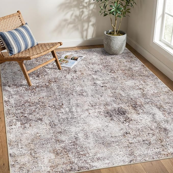 6 Square Area Rug: Washable Low Pile Carpet - Image 8