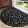 RORA Half Circle Door Mat Front Door Mat Outside Entrance Welcome Mats Outdoor by RORA