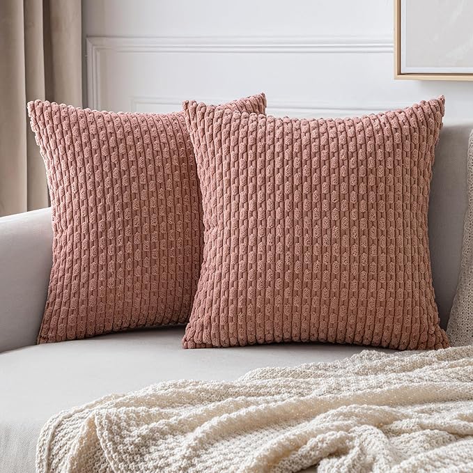 MIULEE Pack of 2 Valentines Day Decorative Throw Pillow Covers 18x18 Inch Soft by MIULEE