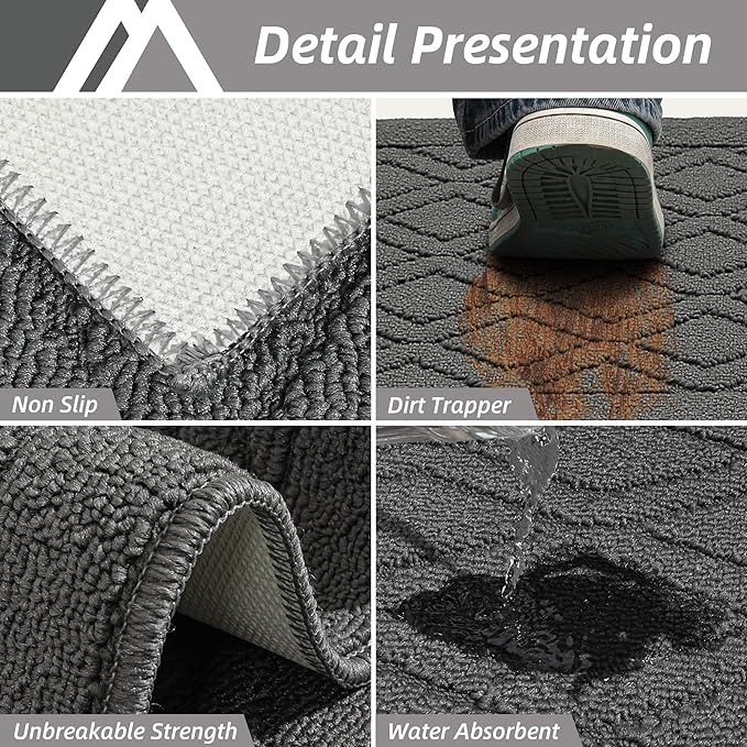 COSY HOMEER-Kitchen-Rugs-and-Mats 20"x48" Non Slip Kitchen Mats - Image 5