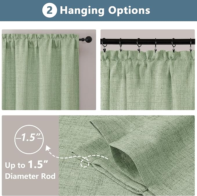 Chyhomenyc Sage Green Valance for Windows - Image 5