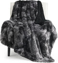 Bedsure GentleSoft Fluffy Black Blanket Cozy Gifts by BEDSURE