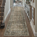 PureCozy Brown Runner Rug 2'6"x14' Vintage Area Carpet Hallway Long Indoor by PureCozy