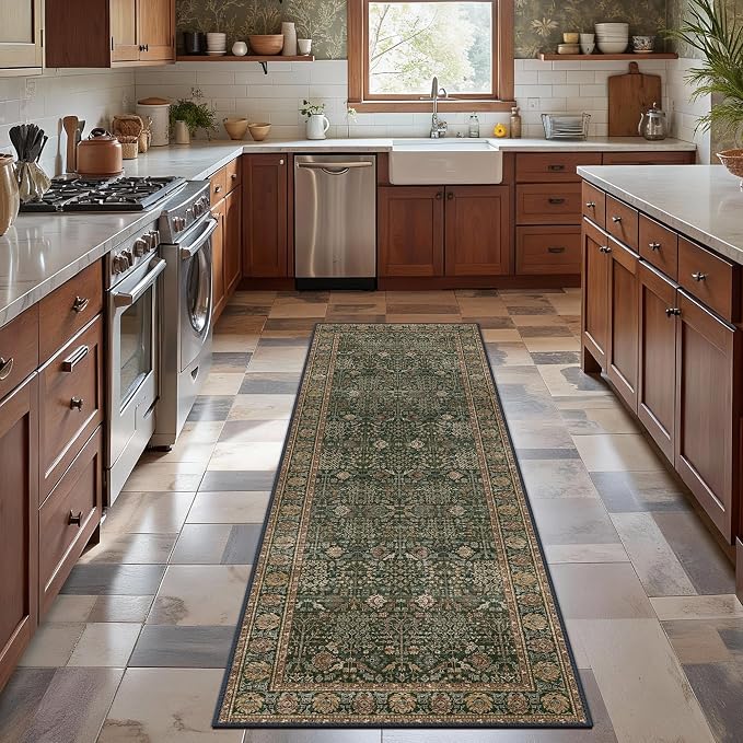 Bavni Washable Rug Runners for Hallways-Vintage Runner Rug 2'6''x8 Low Pile by BAVNI