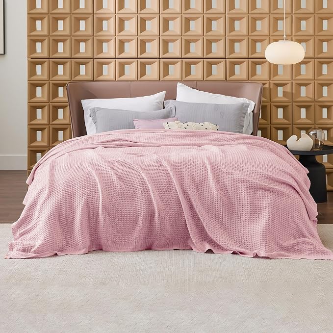 Bedsure Gentlesoft 100% Cotton Blanket Queen Size - Image 3